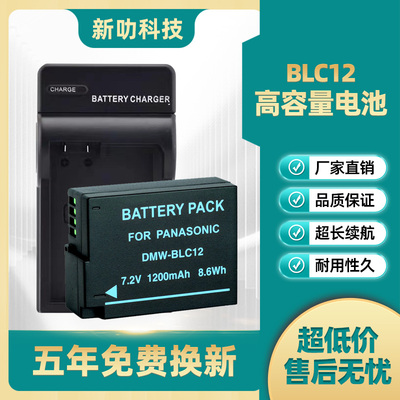 DMW-BLC12 电池 适用松下 FZ200 FZ1000 G5 G6 GH2 BP-DC12充电器