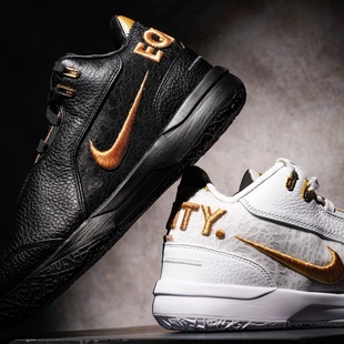 Nike LeBron NXXT Gen 时尚百搭 低帮 篮球鞋 男款 黑白金