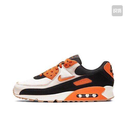 Nike Air Max 90气垫缓震跑鞋低帮/橙色/黑色/白色/灰色/黑色远