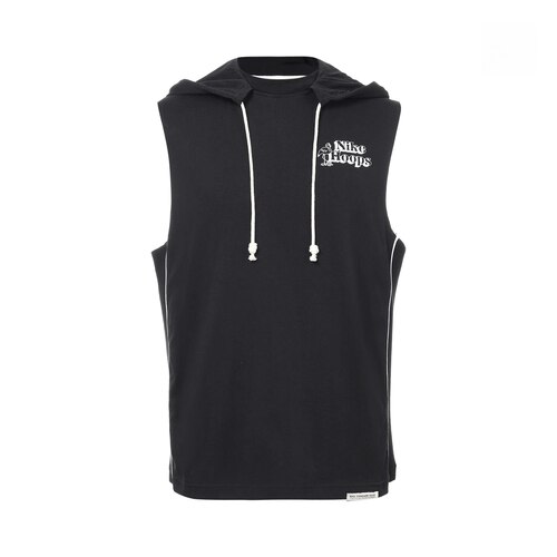 Nike Dri-FIT Standard Issue 纯色透气篮球训练连帽无袖背心