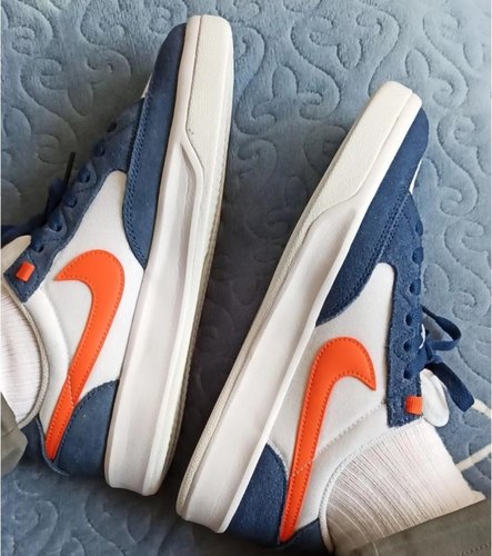 Nike SB Adversary prm 复古轻便 低帮 板鞋 男女同款 白蓝橙
