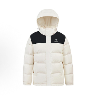 骆驼暖绒系列奶皮软欧柔软蓬松户外防水抗寒保暖羽绒服M13CAKI034