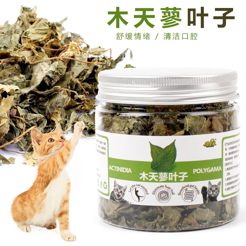 叶子整片开胃兴奋10g/罐木天蓼