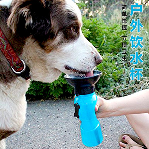 宠物狗狗外出水壶喝水杯子水碗便携式饮水器水瓶车载遛狗户外随身