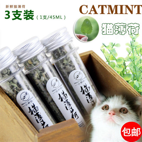 猫零食猫薄荷草宠物猫咪兴奋用品猫草去毛球化毛猫薄荷粉博荷叶子 - 封面