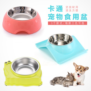 宠物用品狗狗碗猫盆食盆单碗饭盆小大号不锈钢可爱猫咪泰迪大型犬