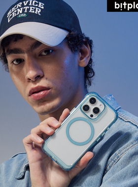 bitplay新款炫彩手机壳适合于苹果iphone16ProMax磁吸magsafe透明防摔保护套简约高级超薄散热斜挎手机壳