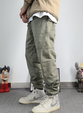 BP石头秋冬户外厚款加绒保暖宽松直筒裤休闲工装裤摇粒绒卫裤