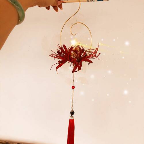 曼珠沙华汉服彼岸花素材模板 曼珠沙华汉服彼岸花图片下载 小麦优选