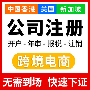 香港新加坡美国英国BVI跨境公司注册营业执照海外银行开户报税