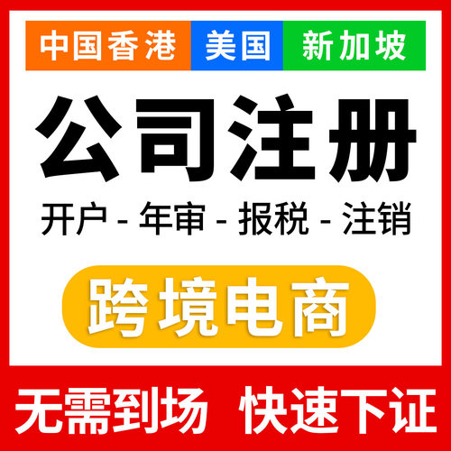香港新加坡美国英国BVI跨境公司注册营业执照海外银行开户报税