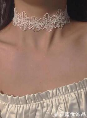 夏天遮脖子疤痕项圈饰品复古镂空