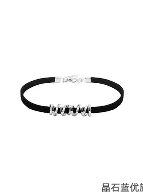 锁骨链黑色暗黑系女项链