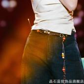 薛凯琪同款 波西米亚小众民族风腰部配饰串珠腰链裙子腰带配饰