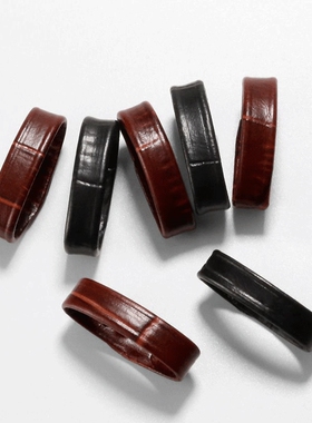 适用浪琴天梭男女同款皮手表带活动皮圈表扣皮环配件皮环套圈