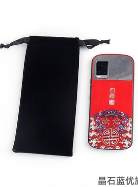 灰色绒布袋珠宝锦缎锦囊袋抽绳束口收纳袋手机零钱袋保护袋防尘套