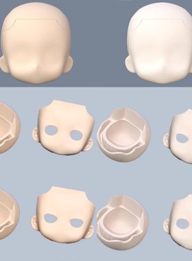 ob11gsc空头ufdoll12头戴嘴脸开眼馒头拆分bjd拆头YMY树脂头壳