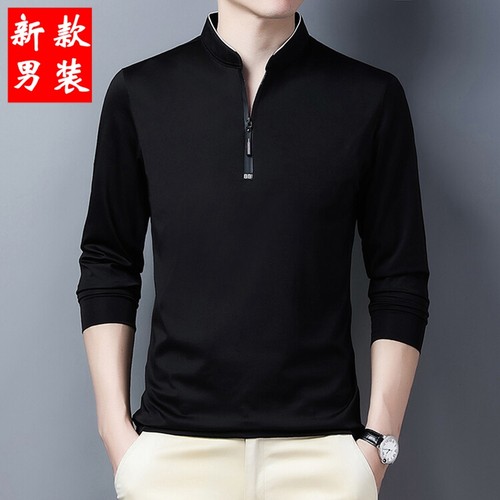 春秋季摩登舞舞蹈服上衣国标舞男士立领练功服拉丁交谊舞比赛跳舞