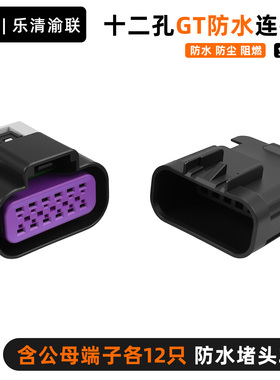 DJ7125D-1.5-11/21大灯雾灯12孔插头15326854/15326849连接器插头