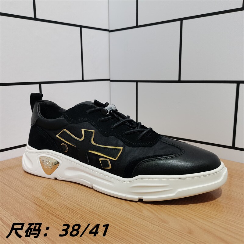 外贸真皮断码男鞋平底运动休闲鞋