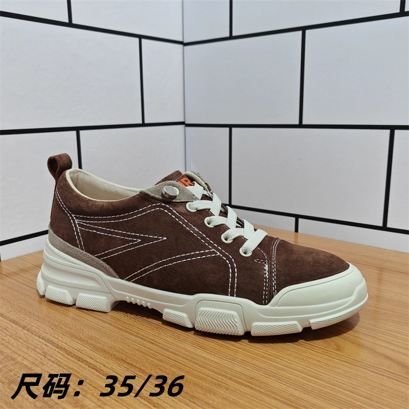 外贸真皮断码女鞋春秋款平底