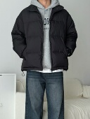 宽松外穿立领无帽纯色休闲面包保暖简约羽绒服 阿XIAN