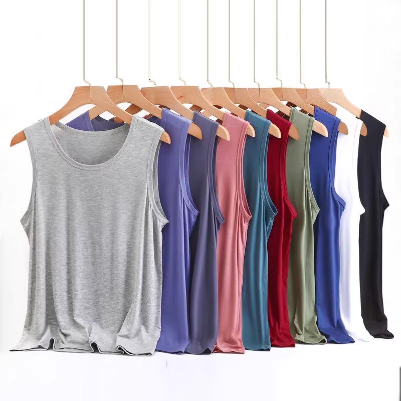 宽肩背心男士夏季冰丝无痕