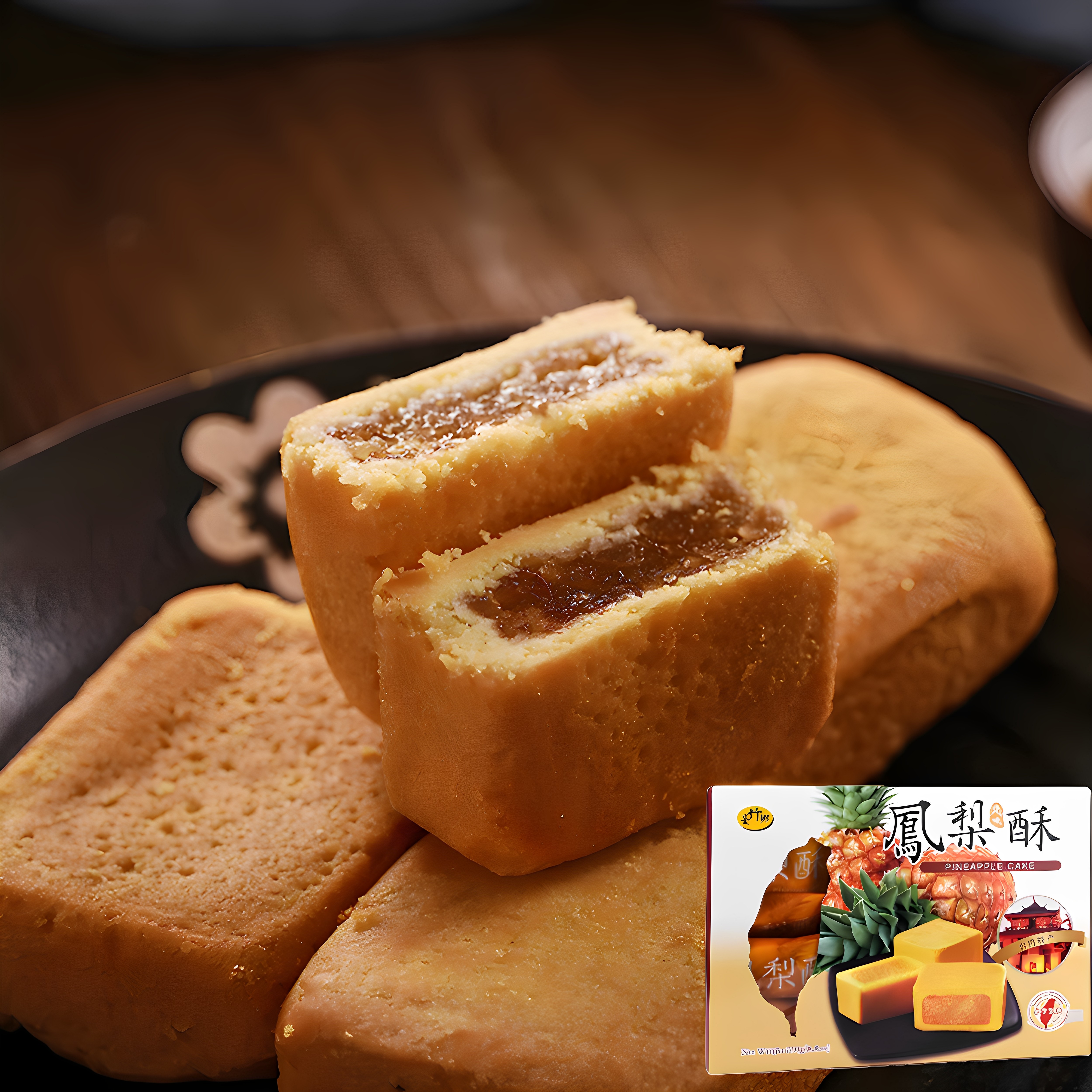 台湾原装进口特产糕点台竹乡凤梨酥菠萝酥茶点榴莲酥盒装伴手礼