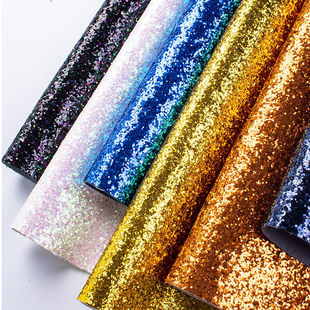 纯素色金葱亮片面料大片牛津布高光地毯墙布舞台KTV饰品鞋 子L5003