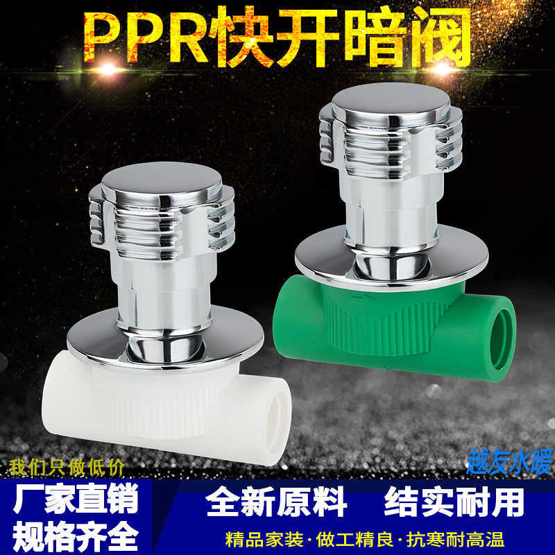 4分ppr快开暗阀20PPR暗阀