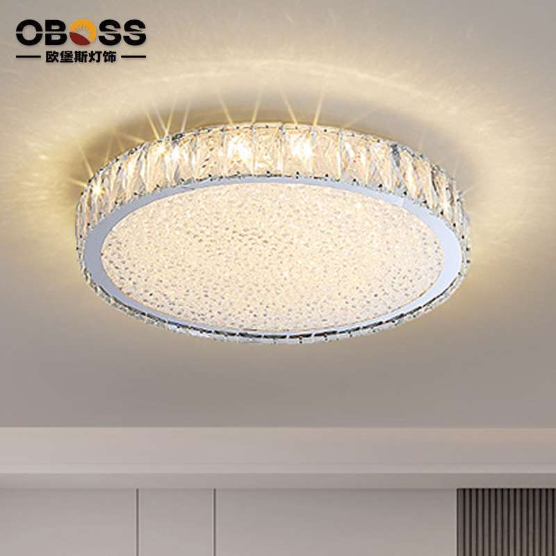 水晶客厅大灯吸顶灯卧室饭厅餐厅吊灯具现代简约大气2025新款中山