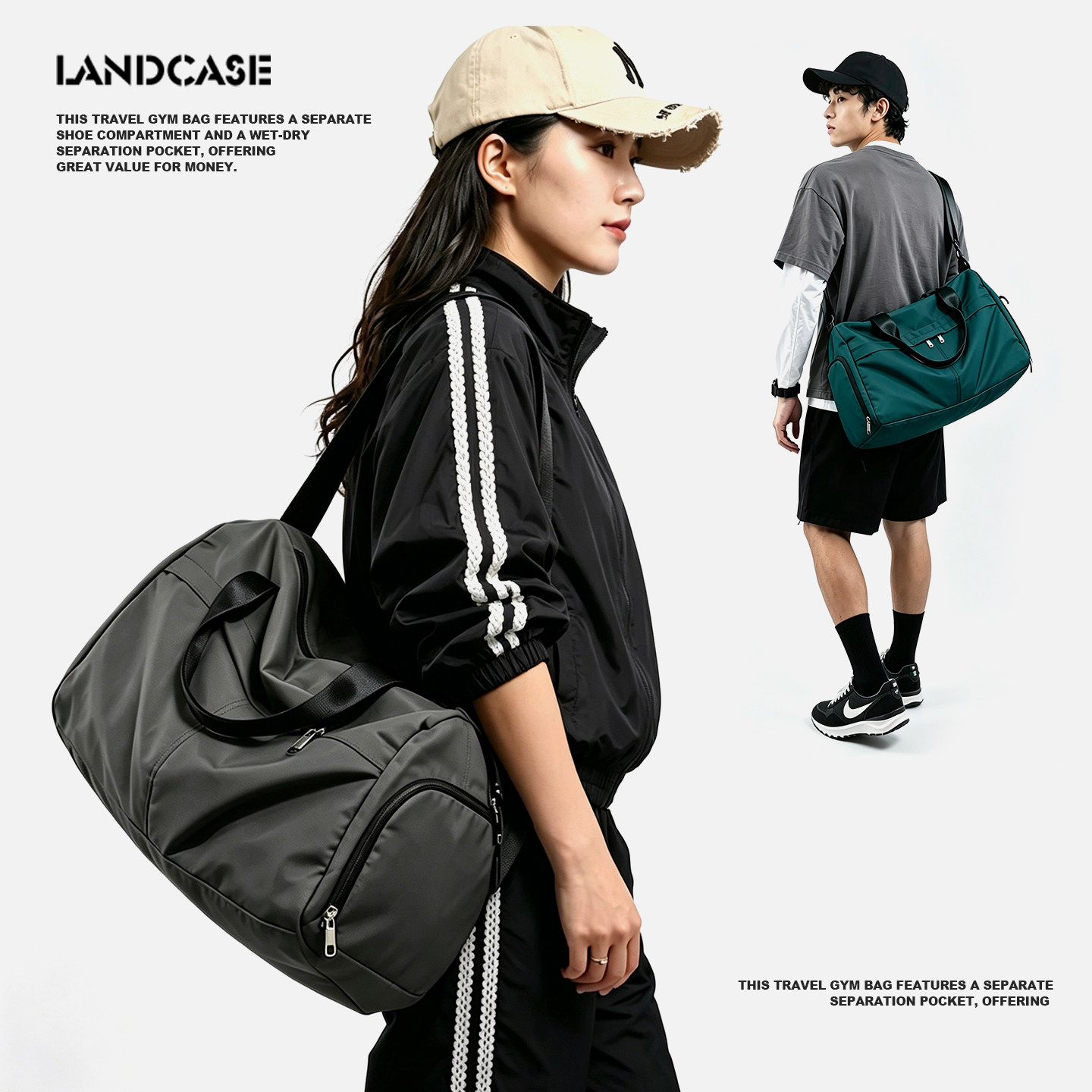 百搭款旅行健身包鞋仓/干湿分离图片