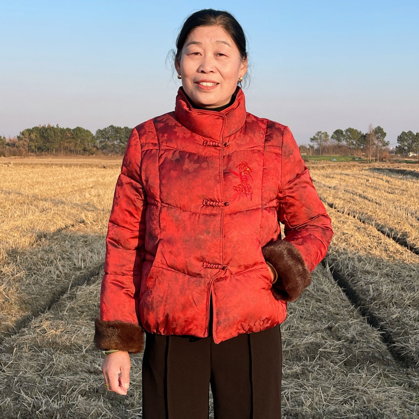 新中式国风妈妈装羽绒棉服外套女