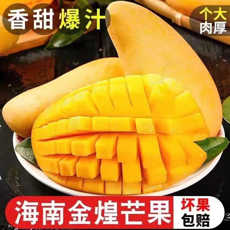 【顺丰礼盒】海南金煌芒新鲜树上熟芒果5斤热带特产整箱包邮