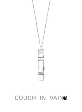 COUGH IN VAIN 移动弹簧夹吊坠925银项链
