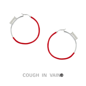 VAIN COUGH 珐琅拼色基础圆形925银耳环