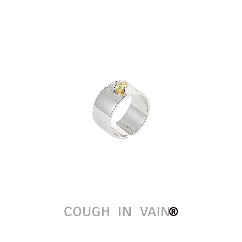 coughinvain缠绕式银宽黄钻