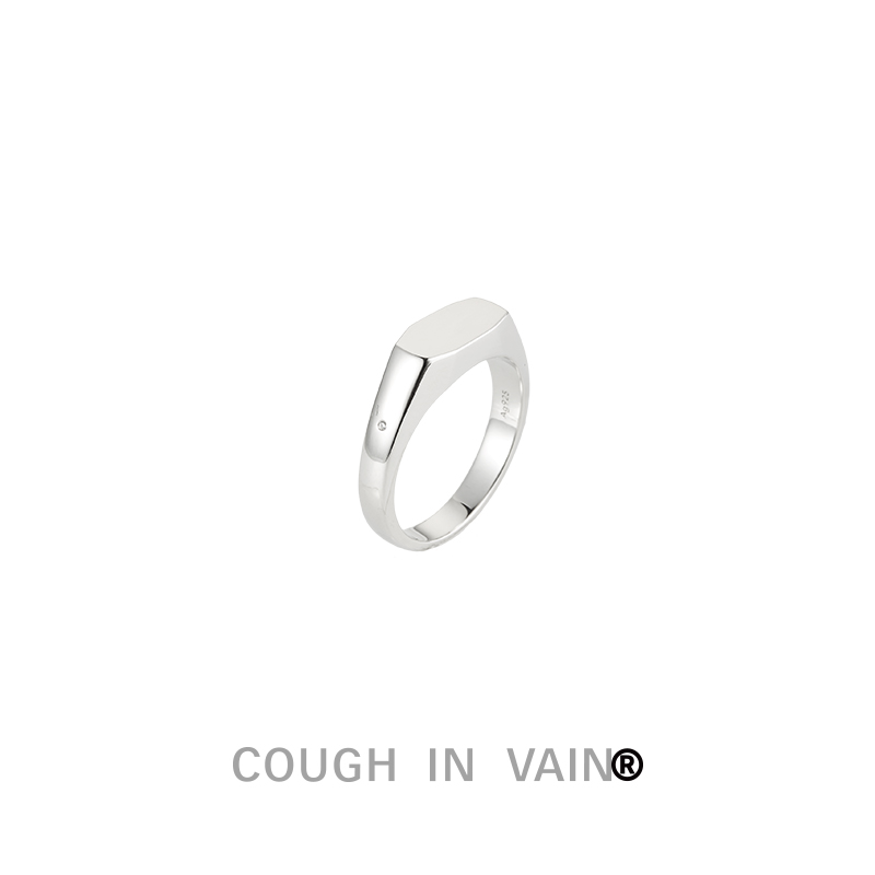 COUGHINVAIN切面镶钻戒指