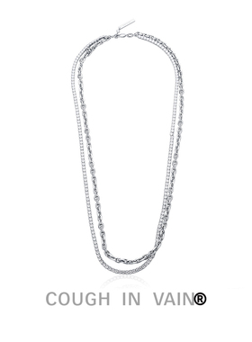 COUGH IN VAIN 缠绕镶嵌粗项链