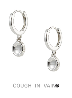 COUGH IN VAIN 手表螺母刻字925银耳环耳饰
