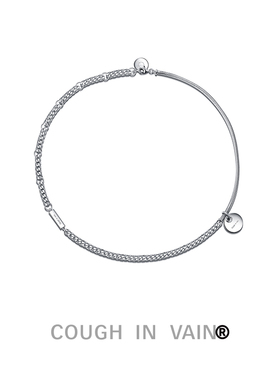 COUGH IN VAIN 蛇骨拼接吊坠项链925银短可调节简约