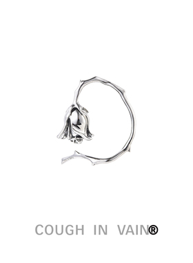 COUGH IN VAIN 玫瑰形耳挂设计耳环耳饰