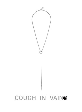 扁形吊环925银设计感项链