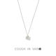 VAIN COUGH 玫瑰雕刻925银小吊坠项链