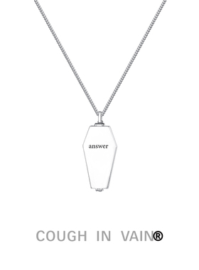 COUGH IN VAIN 多边形镜面925银项链