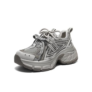 2025新款 厚底运动休闲鞋 蓝鲸时尚 女鞋 女E8X1DAM6 老爹鞋 商场同款