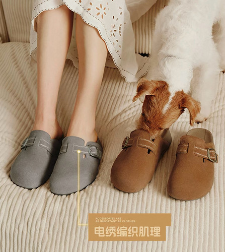 商场同款26厚岛吐司2代勃肯鞋女鞋厚底增高可外穿包头拖鞋女F3G1D
