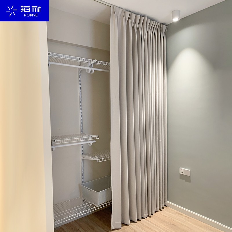 铂耐开放式衣帽间防尘帘定制