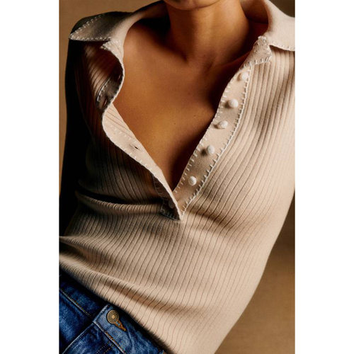 坑条钩花文艺复古毛针织衫打底衫