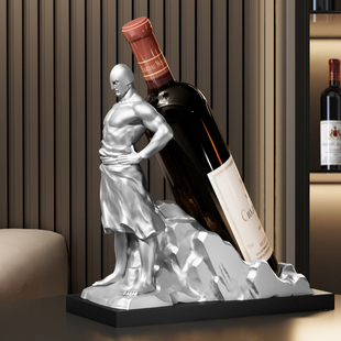 简约人物酒柜红酒架摆件轻奢高档客厅玄关电视柜家居工艺软装 饰品